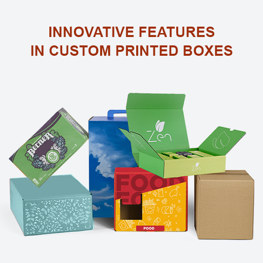 Innovative features in custom printed boxes