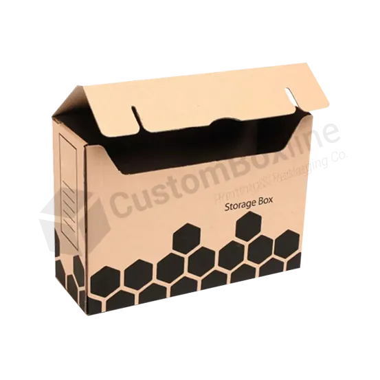 Custom Corrugated Boxes | Flip Top Storage Box