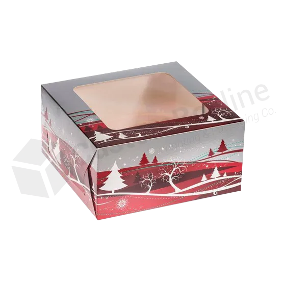 Christmas Cake Box With Window