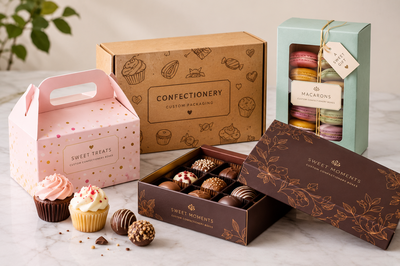 Custom confectionery packaging boxes